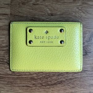 Yellow Kate Spade Card Holder